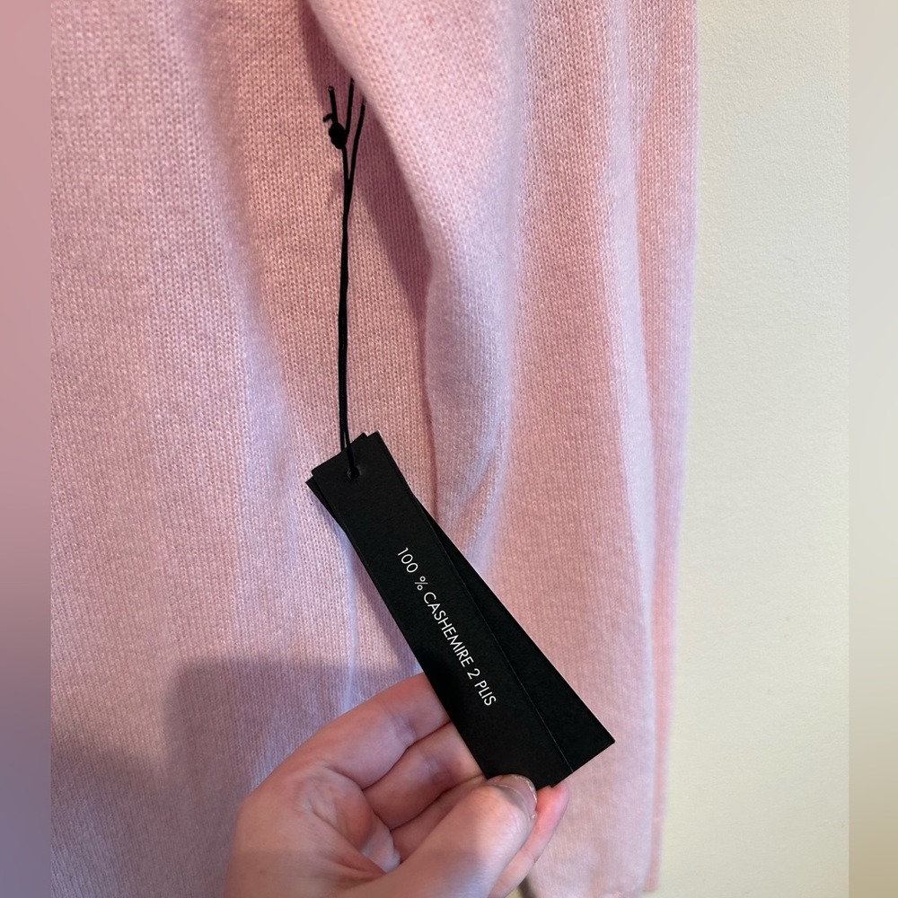 NWT Pink Tahari Cashmere Pullover - Picture 3 of 4